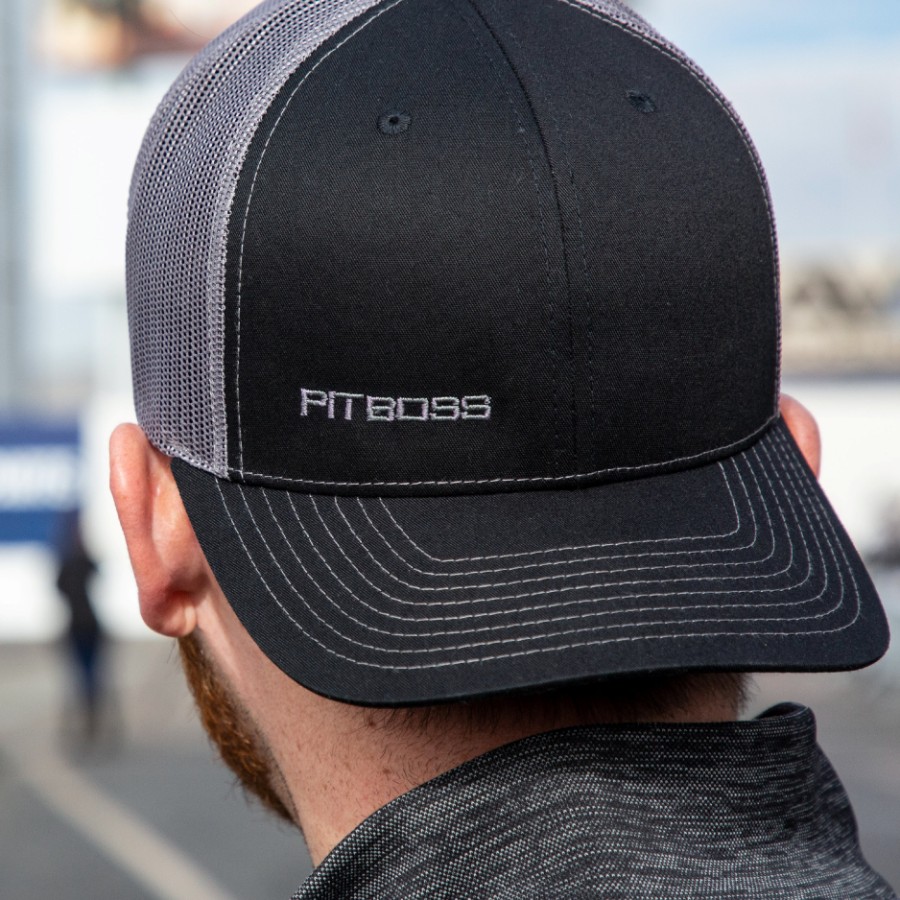 additioanl image for  Pit Boss Baseball Hat - Black & Grey 